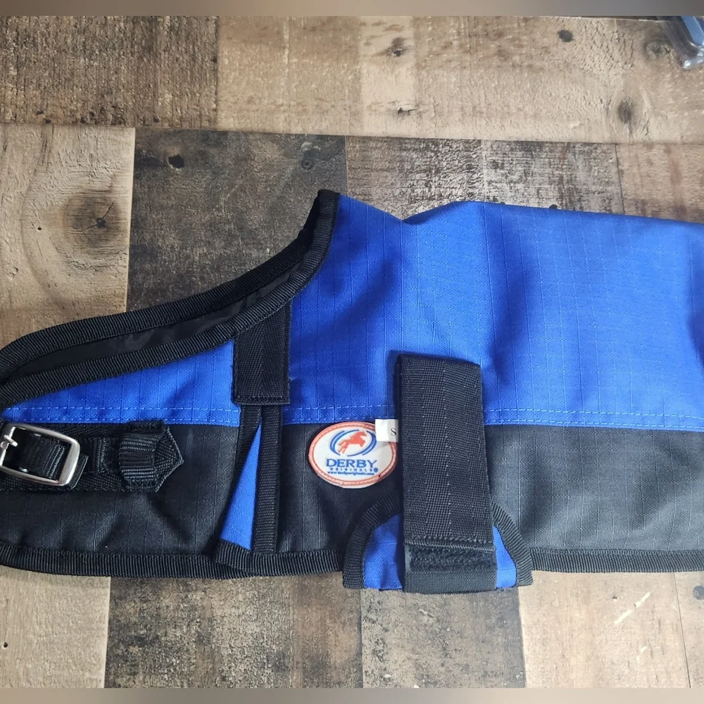 SMALL 13.5” LONG Derby Originals 600D Waterproof Dog Blanket Royal Blue …